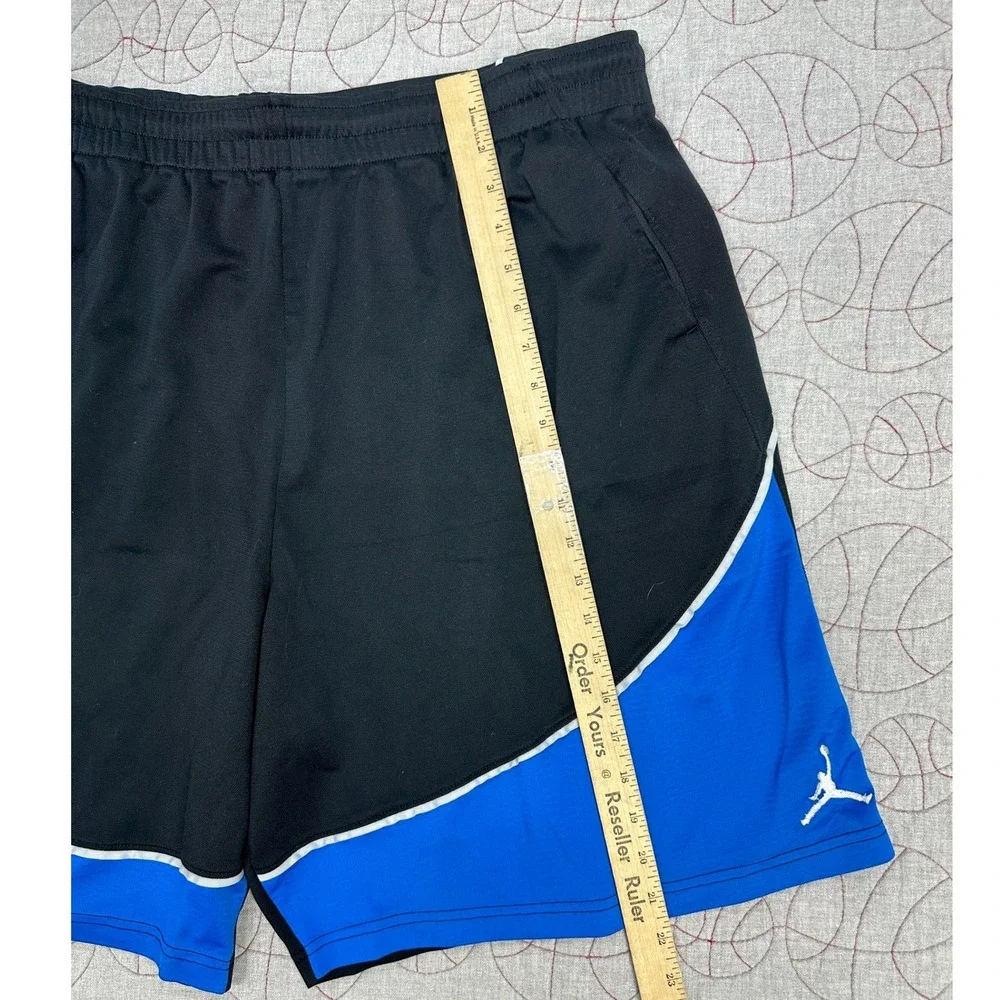 Jordan Basketball Shorts Black Blue White Colorblock / Men's 3XL